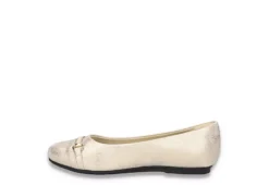 Easy Street Womens Asher Flat - Gold 10 Easy Street Womens Asher Flat - Gold -Comfy Steps Sales Store US 01 108022 03