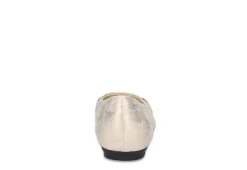 Easy Street Womens Asher Flat - Gold 11 Easy Street Womens Asher Flat - Gold -Comfy Steps Sales Store US 01 108022 04