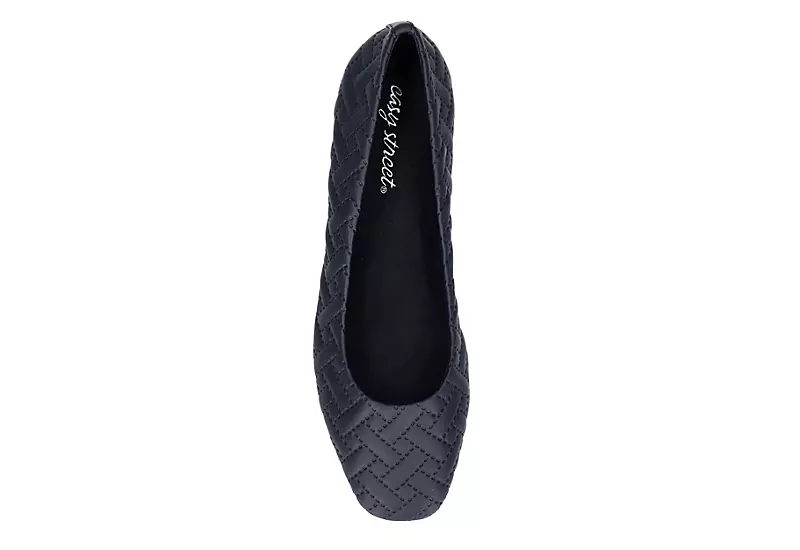 Easy Street Womens Mazi Flat - Navy 6 Easy Street Womens Mazi Flat - Navy - Image 6