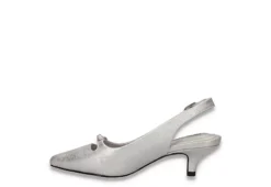 Easy Street Womens Emerin Slingback Pump - Silver 10 Easy Street Womens Emerin Slingback Pump - Silver -Comfy Steps Sales Store US 01 108061 03