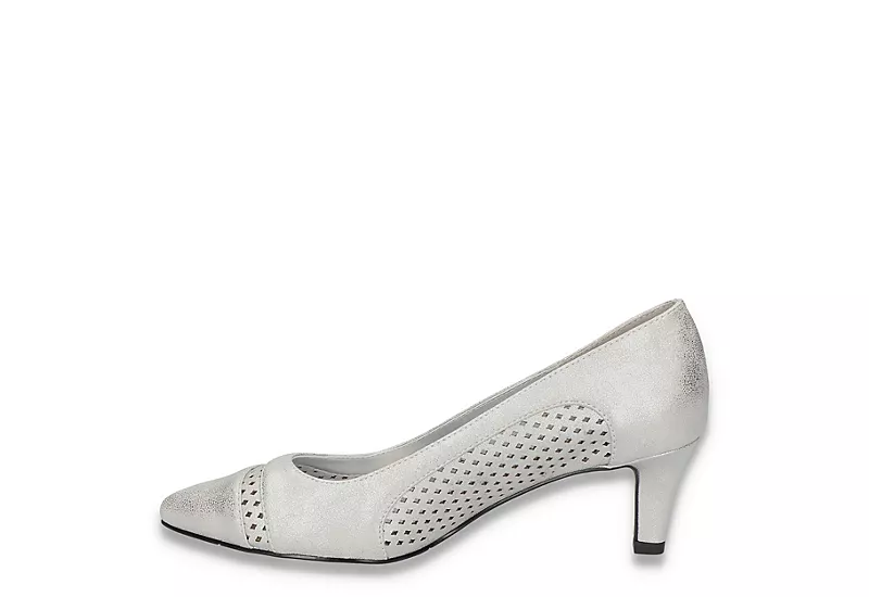 Easy Street Womens Ansen Pump - Silver 4 Easy Street Womens Ansen Pump - Silver - Image 4