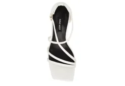 Nine West Womens Rolga Wedge Sandal - White 10 Nine West Womens Rolga Wedge Sandal - White -Comfy Steps Sales Store US 01 108884 03