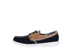 Skechers Womens Go Walk Lite Playa Vista Boat Shoe - Navy 10 Skechers Womens Go Walk Lite Playa Vista Boat Shoe - Navy -Comfy Steps Sales Store US 01 112127 03