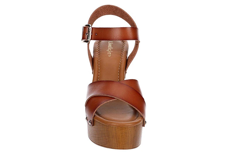 Limelight Womens April Platform Sandal - Cognac 3 Limelight Womens April Platform Sandal - Cognac - Image 3