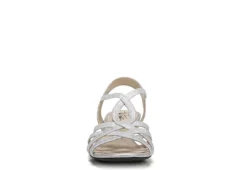 Lifestride Womens Yaya Wedge Sandal - Silver 9 Lifestride Womens Yaya Wedge Sandal - Silver -Comfy Steps Sales Store US 01 200113 02