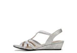 Lifestride Womens Yaya Wedge Sandal - Silver 10 Lifestride Womens Yaya Wedge Sandal - Silver -Comfy Steps Sales Store US 01 200113 03