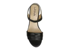 Lifestride Womens Yuma Wedge Sandal - Black 12 Lifestride Womens Yuma Wedge Sandal - Black -Comfy Steps Sales Store US 01 201296 05
