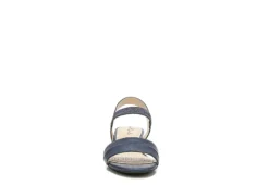 Lifestride Womens Yuma Wedge Sandal - Navy 9 Lifestride Womens Yuma Wedge Sandal - Navy -Comfy Steps Sales Store US 01 201297 02