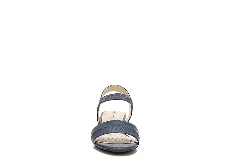 Lifestride Womens Yuma Wedge Sandal - Navy 3 Lifestride Womens Yuma Wedge Sandal - Navy - Image 3
