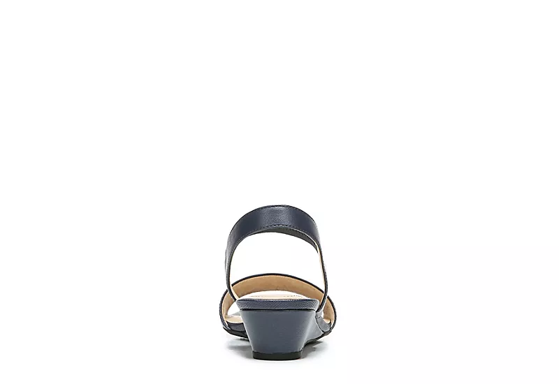 Lifestride Womens Yuma Wedge Sandal - Navy 5 Lifestride Womens Yuma Wedge Sandal - Navy - Image 5