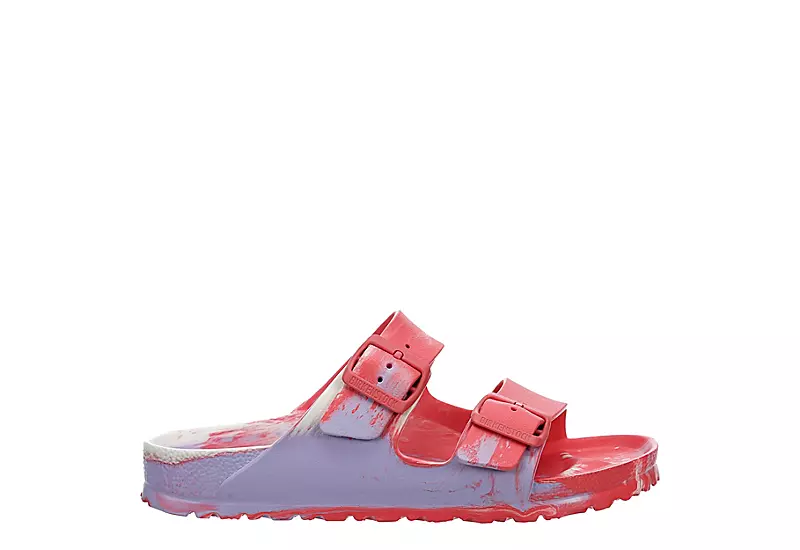 Birkenstock Womens Arizona Essentials Slide Sandal - Coral 2 Birkenstock Womens Arizona Essentials Slide Sandal - Coral - Image 2