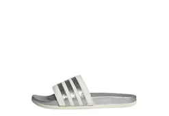 Adidas Womens Adilette Comfort Slide Sandal - White -Comfy Steps Sales Store US 01 202095 02