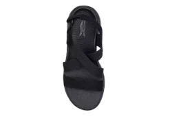 Skechers Womens Go Walk Arch Fit Outdoor Sandal - Black 9 Skechers Womens Go Walk Arch Fit Outdoor Sandal - Black -Comfy Steps Sales Store US 01 202115 02