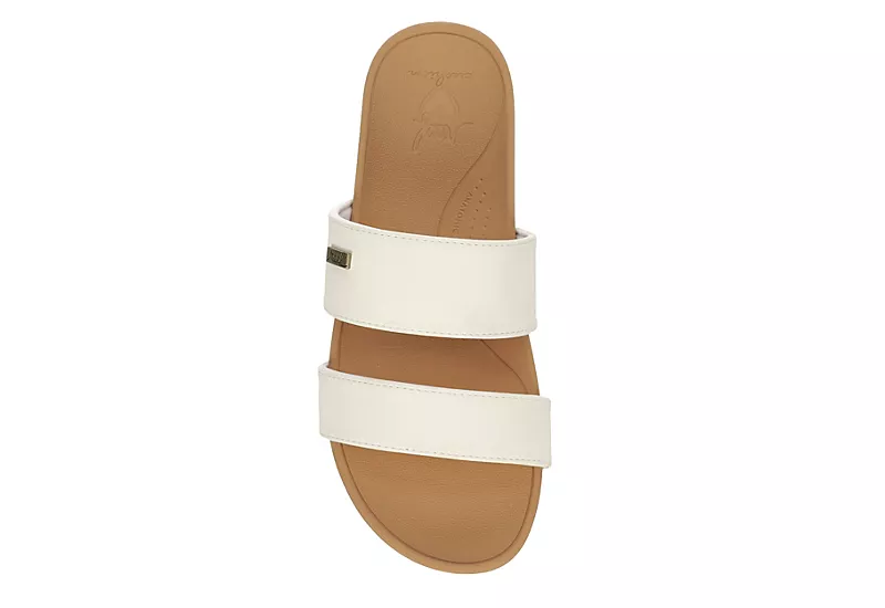 Reef Womens Banded Horizon Hi Slide Sandal - White 6 Reef Womens Banded Horizon Hi Slide Sandal - White - Image 6