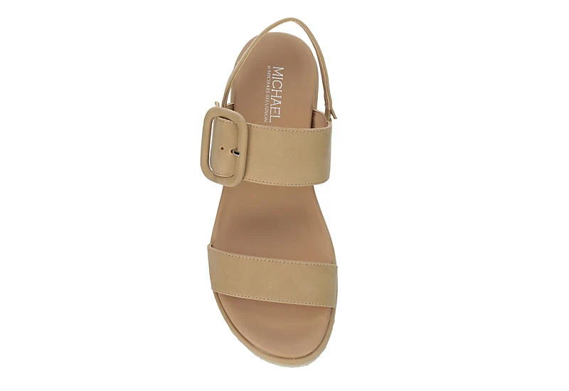 Michael By Michael Shannon Womens Kira Platform Sandal - Beige 7 Michael By Michael Shannon Womens Kira Platform Sandal - Beige - Image 7