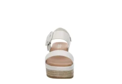 Michael By Michael Shannon Womens Kira Platform Sandal - Ivory -Comfy Steps Sales Store US 01 202471 02