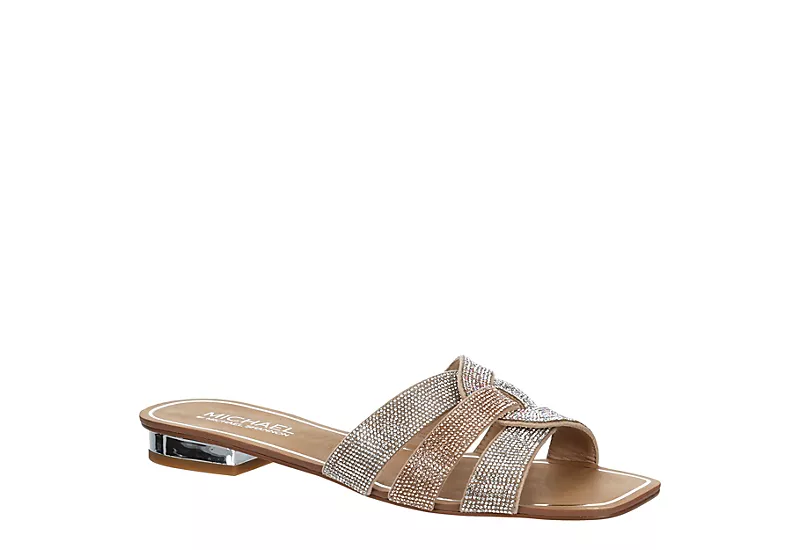 Michael By Michael Shannon Womens Skylar Slide Sandal - Med Metallic 1 Michael By Michael Shannon Womens Skylar Slide Sandal - Med Metallic