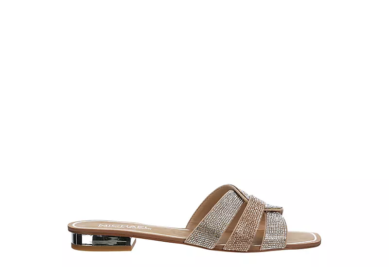 Michael By Michael Shannon Womens Skylar Slide Sandal - Med Metallic 2 Michael By Michael Shannon Womens Skylar Slide Sandal - Med Metallic - Image 2
