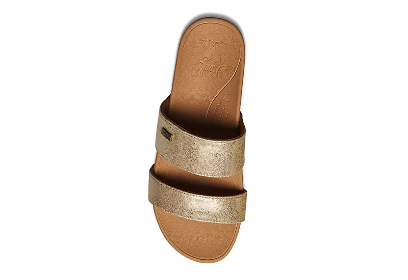 Reef Womens Banded Horizon Hi Slide Sandal - Champagne 3 Reef Womens Banded Horizon Hi Slide Sandal - Champagne - Image 3