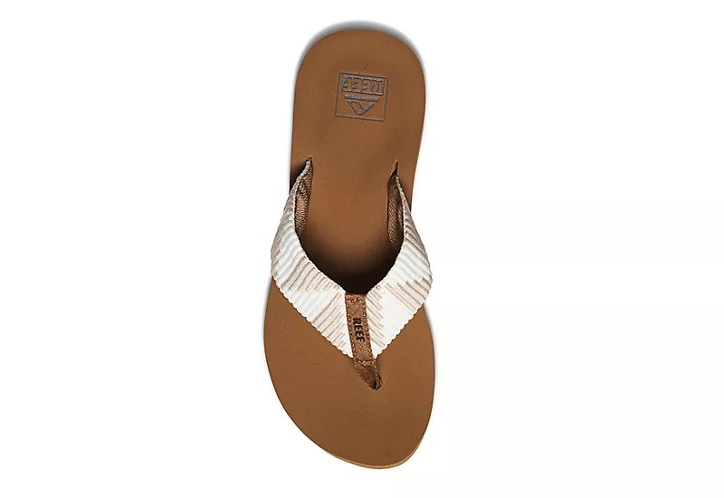 Reef Womens Spring Woven Flip Flop Sandal - Tan 3 Reef Womens Spring Woven Flip Flop Sandal - Tan - Image 3