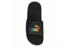 Puma Womens Cool Cat Rainbow Slide Sandal - Black -Comfy Steps Sales Store US 01 202625 05