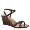 Michael By Michael Shannon Womens Lulu Wedge Sandal - Espresso