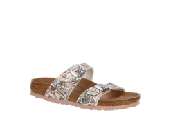 Birkenstock Womens Sydney Vegan Footbed Sandal - Pale Pink