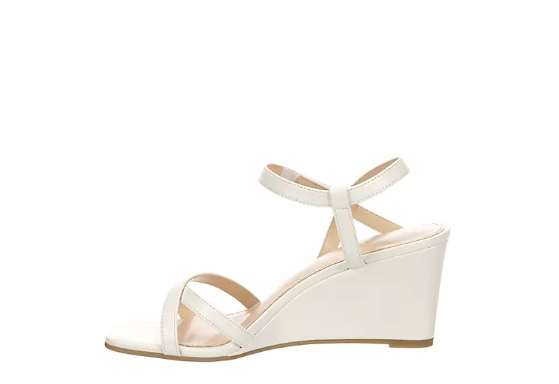Michael By Michael Shannon Womens Lulu Wedge Sandal - White 4 Michael By Michael Shannon Womens Lulu Wedge Sandal - White - Image 4