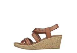 Skechers Womens Beverlee-delicate Glow Wedge Sandal - Cognac 9 Skechers Womens Beverlee-delicate Glow Wedge Sandal - Cognac -Comfy Steps Sales Store US 01 202852 02
