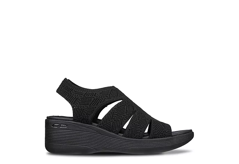 Skechers Womens Pier Lite-memory Maker Sandal - Black 2 Skechers Womens Pier Lite-memory Maker Sandal - Black - Image 2