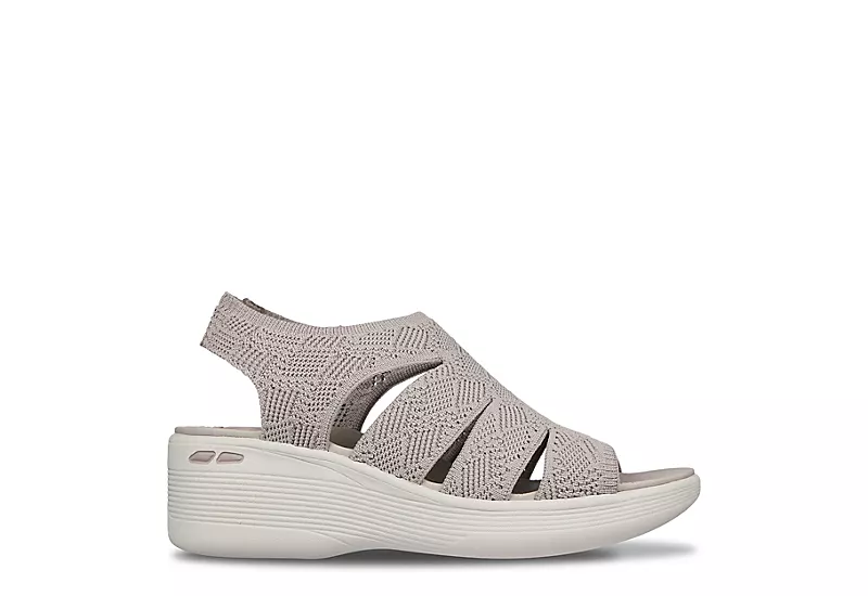 Skechers Womens Pier Lite-memory Maker Sandal - Taupe 2 Skechers Womens Pier Lite-memory Maker Sandal - Taupe - Image 2