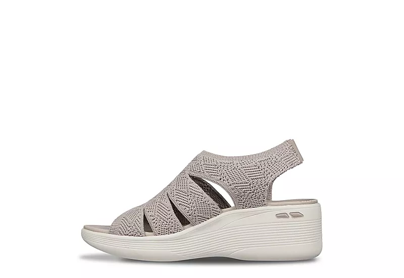Skechers Womens Pier Lite-memory Maker Sandal - Taupe 4 Skechers Womens Pier Lite-memory Maker Sandal - Taupe - Image 4