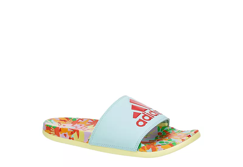 Adidas Womens Adilette Comfort Slide Sandal - Aqua 1 Adidas Womens Adilette Comfort Slide Sandal - Aqua