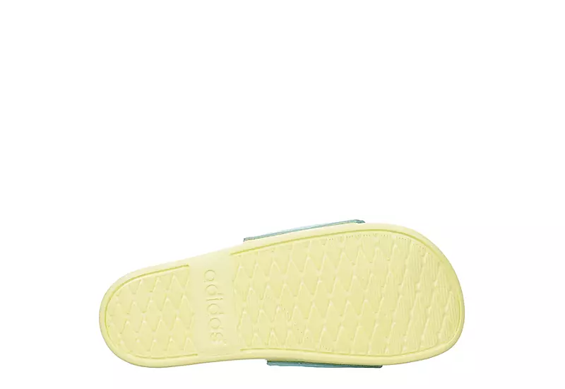 Adidas Womens Adilette Comfort Slide Sandal - Aqua 7 Adidas Womens Adilette Comfort Slide Sandal - Aqua - Image 7