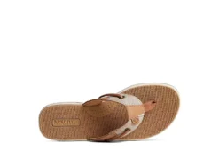 Sperry Womens Seafish Chambray Stripes Flip Flop Sandal - Tan 11 Sperry Womens Seafish Chambray Stripes Flip Flop Sandal - Tan -Comfy Steps Sales Store US 01 203195 04