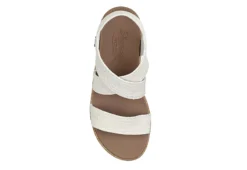 Skechers Womens Beverlee Love Stays Wedge Sandal - White 10 Skechers Womens Beverlee Love Stays Wedge Sandal - White -Comfy Steps Sales Store US 01 203263 03