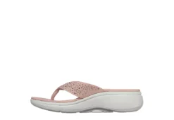 Skechers Womens Dazzle- Arch Fit Flip Flop Sandal - Pink -Comfy Steps Sales Store US 01 203276 02
