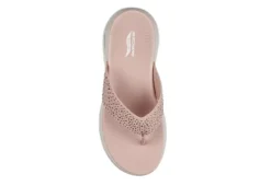 Skechers Womens Dazzle- Arch Fit Flip Flop Sandal - Pink -Comfy Steps Sales Store US 01 203276 03
