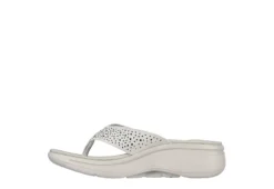 Skechers Womens Dazzle- Arch Fit Flip Flop Sandal - Natural -Comfy Steps Sales Store US 01 203277 02