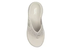 Skechers Womens Dazzle- Arch Fit Flip Flop Sandal - Natural -Comfy Steps Sales Store US 01 203277 03