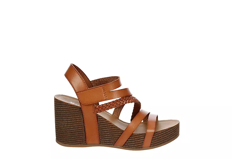 Xappeal Womens Maggy Wedge Sandal - Cognac 2 Xappeal Womens Maggy Wedge Sandal - Cognac - Image 2