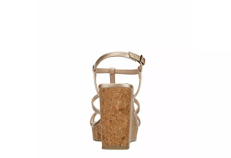 Michael By Michael Shannon Womens Natalia Wedge Sandal - Gold 5 Michael By Michael Shannon Womens Natalia Wedge Sandal - Gold - Image 5