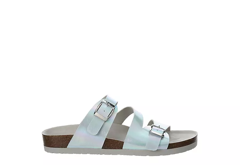 Bjorndal Womens Delaney Footbed Sandal - Silver 2 Bjorndal Womens Delaney Footbed Sandal - Silver - Image 2