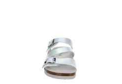 Bjorndal Womens Delaney Footbed Sandal - Silver 9 Bjorndal Womens Delaney Footbed Sandal - Silver -Comfy Steps Sales Store US 01 203311 02