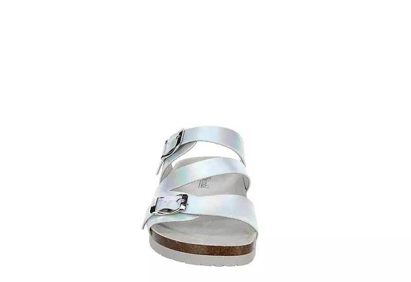 Bjorndal Womens Delaney Footbed Sandal - Silver 3 Bjorndal Womens Delaney Footbed Sandal - Silver - Image 3