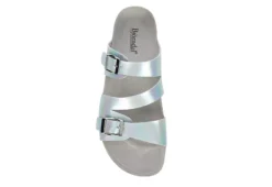 Bjorndal Womens Delaney Footbed Sandal - Silver 12 Bjorndal Womens Delaney Footbed Sandal - Silver -Comfy Steps Sales Store US 01 203311 05
