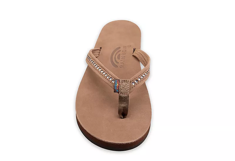 Rainbow Sandals Womens Crystal Collection Flip Flop Sandal - Brown 3 Rainbow Sandals Womens Crystal Collection Flip Flop Sandal - Brown - Image 3