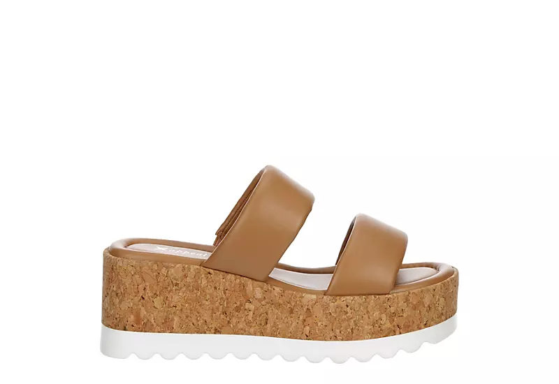 Xappeal Womens Bethany Wedge Sandal - Tan 2 Xappeal Womens Bethany Wedge Sandal - Tan - Image 2
