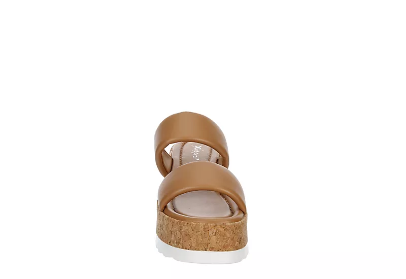 Xappeal Womens Bethany Wedge Sandal - Tan 3 Xappeal Womens Bethany Wedge Sandal - Tan - Image 3