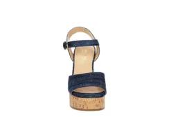 Michael By Michael Shannon Womens Maria Wedge Sandal - Denim 9 Michael By Michael Shannon Womens Maria Wedge Sandal - Denim -Comfy Steps Sales Store US 01 203328 02
